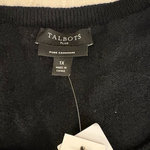 Talbots Cashmere Crew Neck Sweater NWT size 1X - Picture 2 of 3